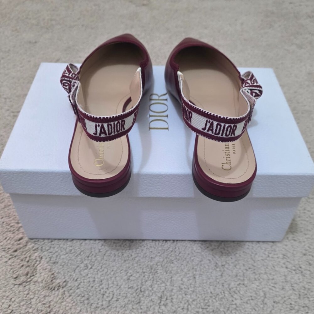 NWT Dior J'ADIOR Slingback Pump Ruby Red 41 - Picture 4 of 7